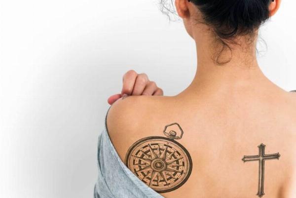 Hình xăm che sẹo lõm trước và sau khi thực hiện