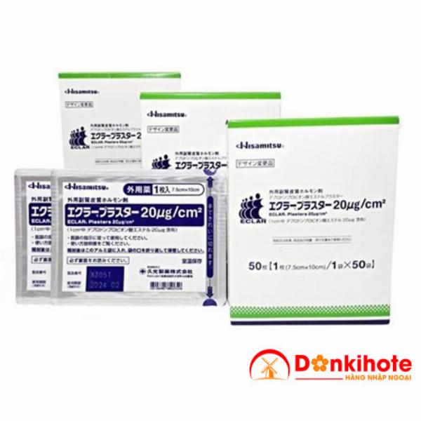 Miếng dán sẹo lồi Eclar Plaster cơ chế hoạt động giúp giảm viêm, làm mềm sẹo